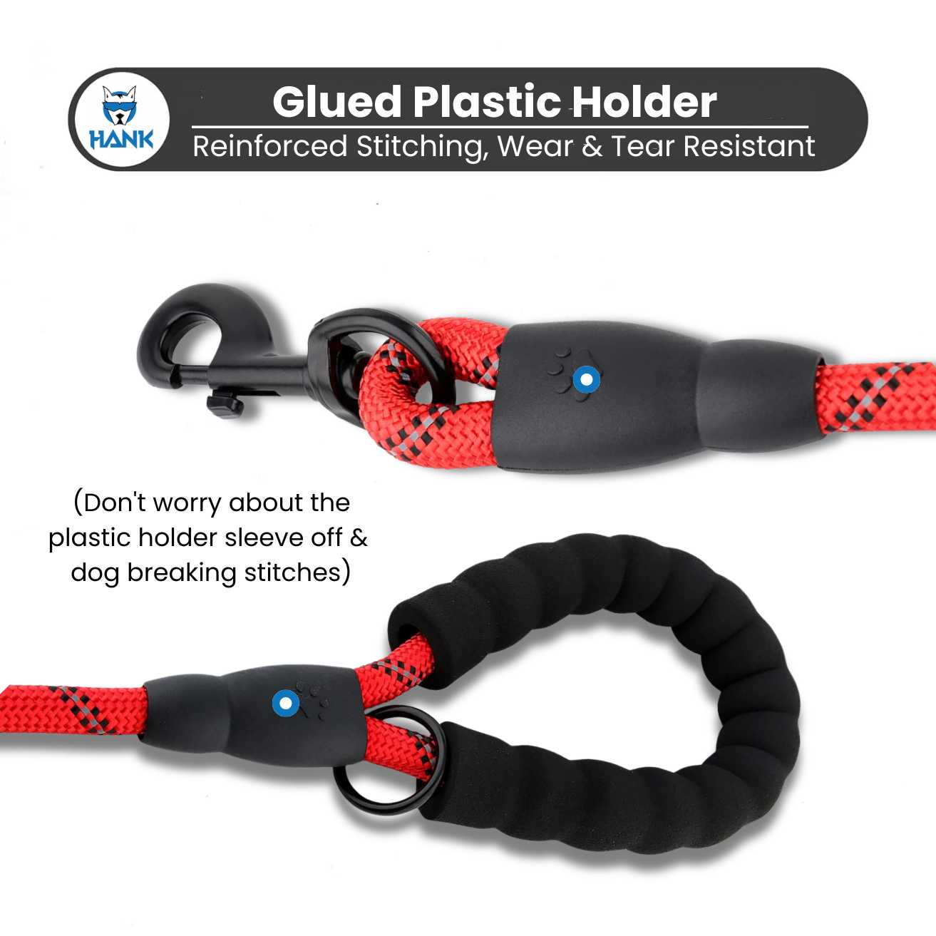 Hank Dog Leash Red