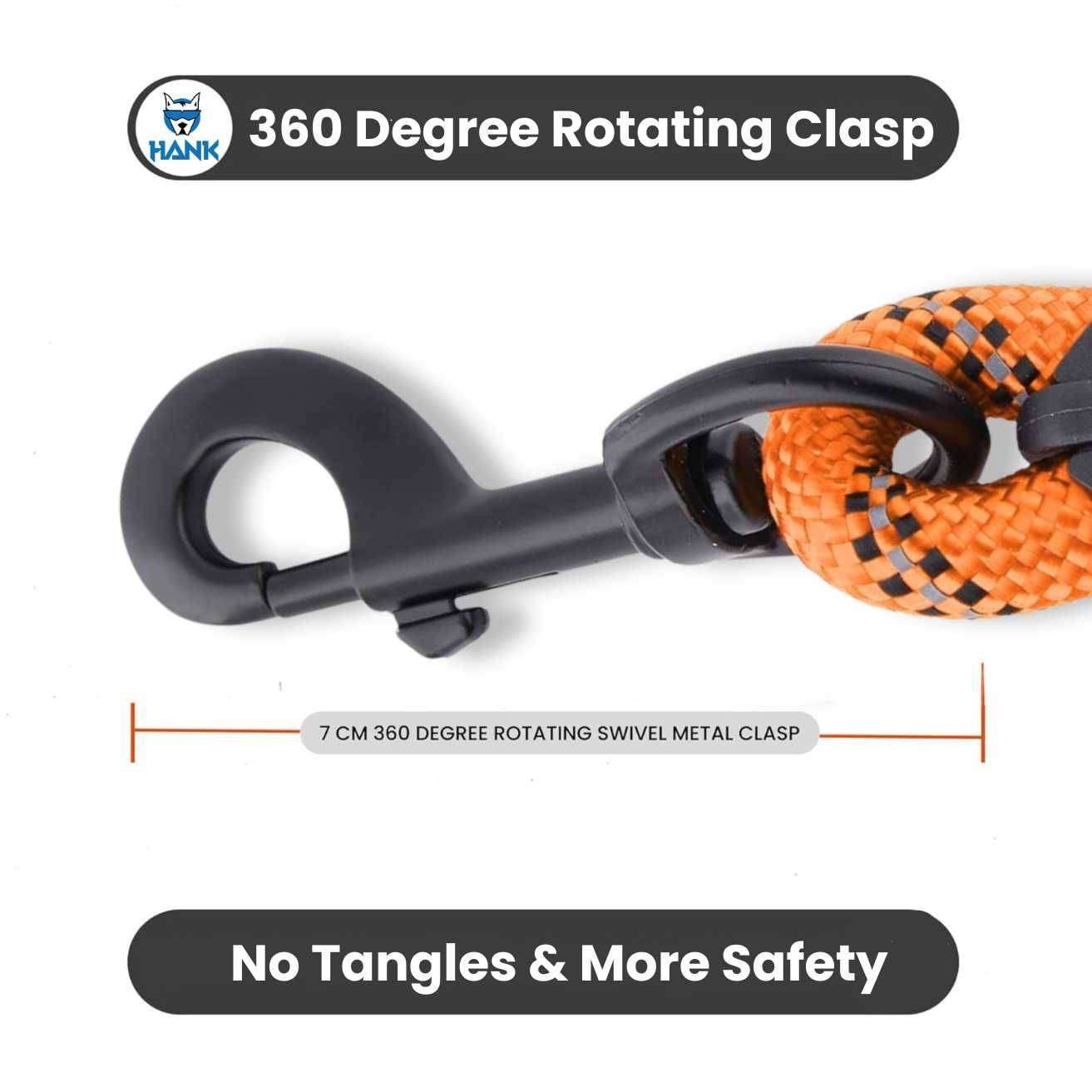 Hank Dog Leash Orange