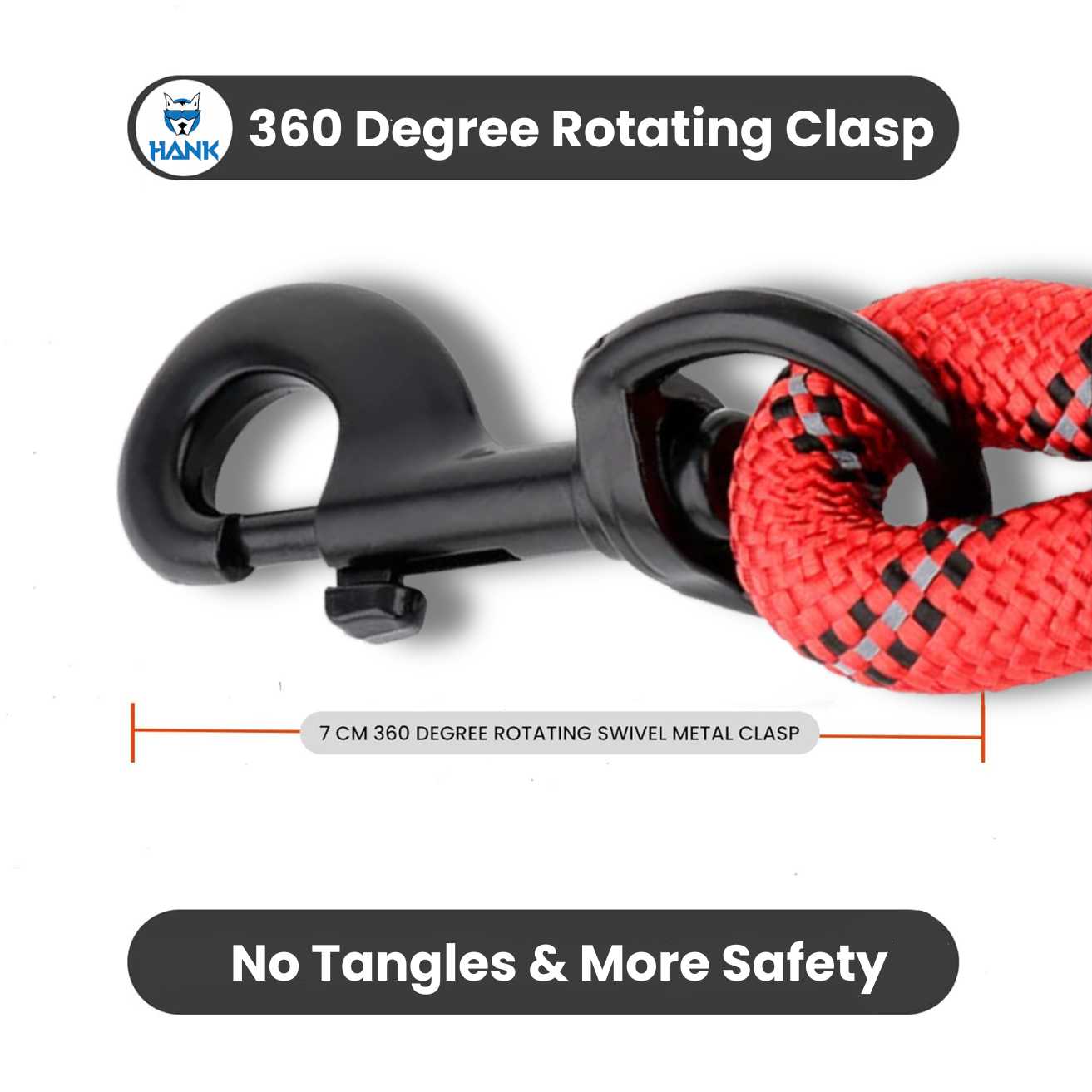 Hank Dog Leash Red