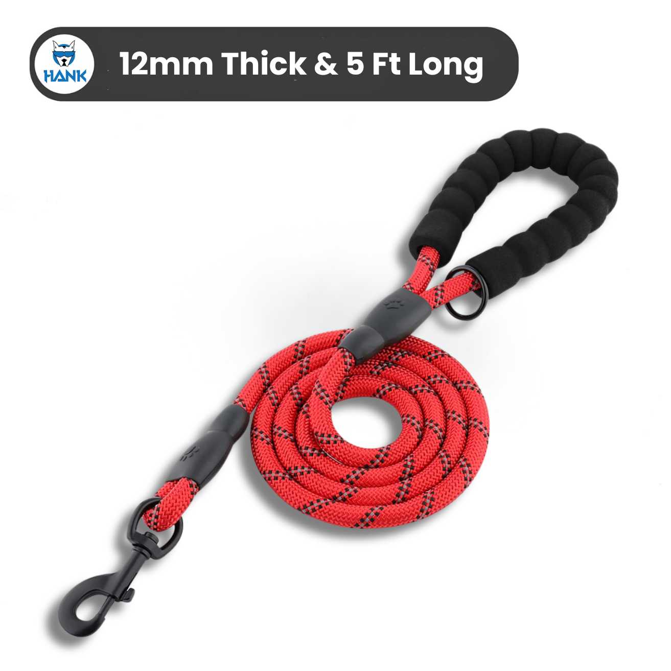 Hank Dog Leash Red