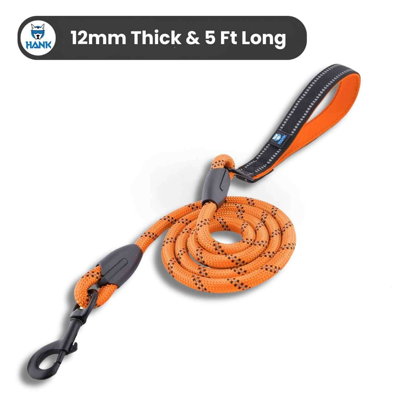 Hank Dog Leash Orange