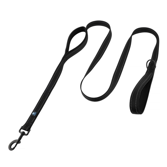 Dog Leash Black Double Handle