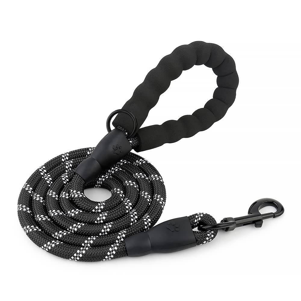 Hank Black Leash For Dog Small