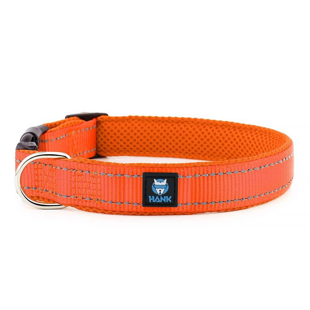 Hank Neon Orange Collar For Dog