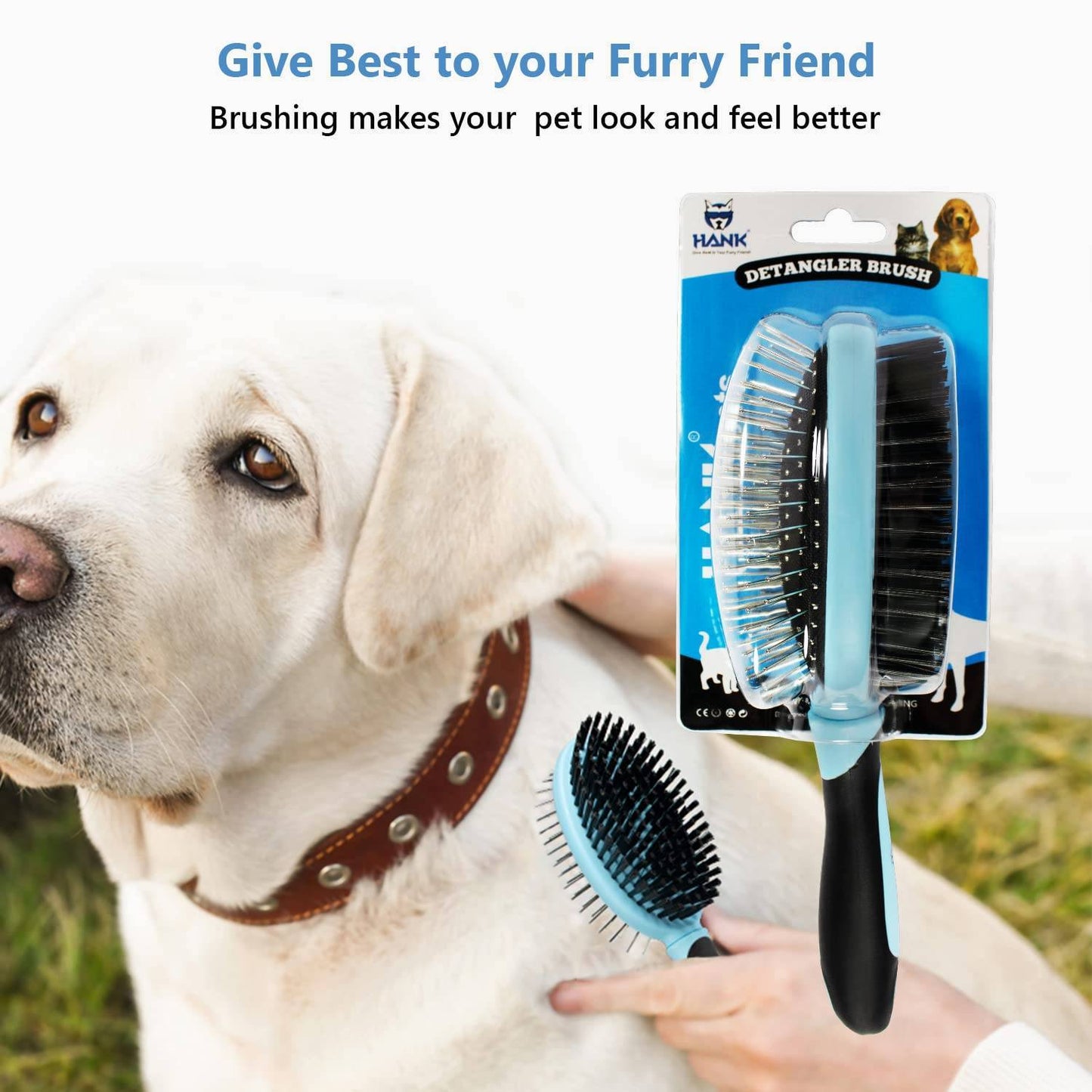 Hank Pet Double Sided Brush