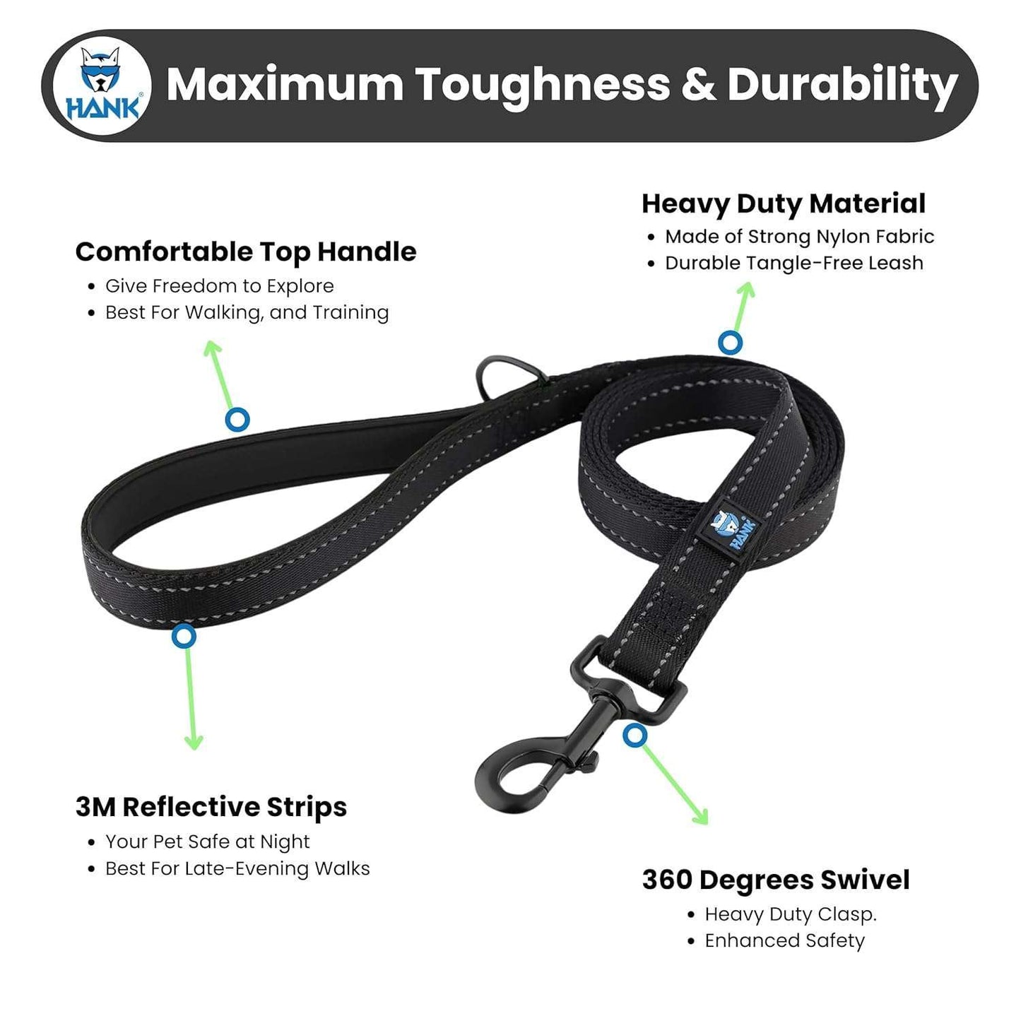 Dog Leash Black