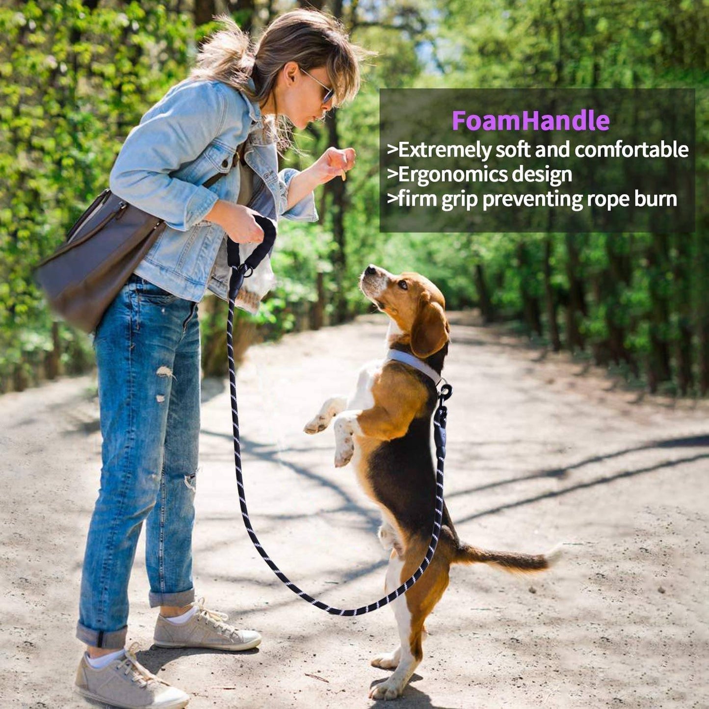Hank Dog Leash Black Color