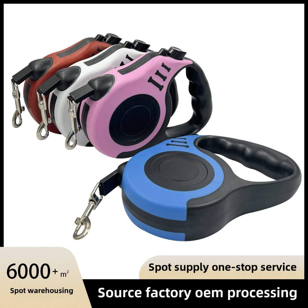 Automatic Retractable Nylon Dog Leash – Tangle-Free, Durable & Easy Dog Walking