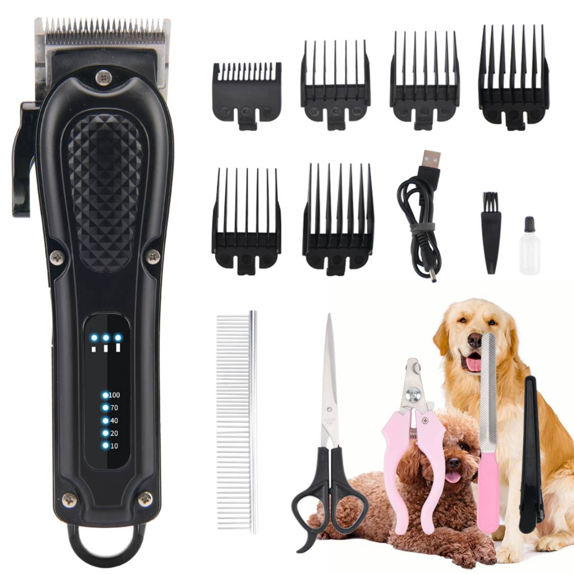 Pet Hair Trimmer – Safe & Easy Grooming for Dogs & Cats