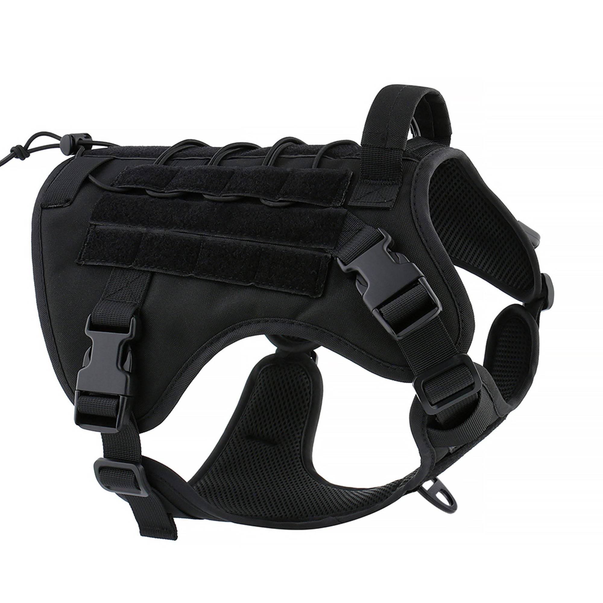 SGODA No-Pull Tactical Dog Harness - Nylon, Choke-Free, Reflective, X-Small