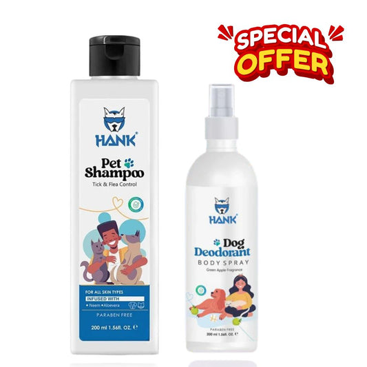 HANK Fresh Coat Care | Natural Flea & Tick Shampoo with Pet Deodorant