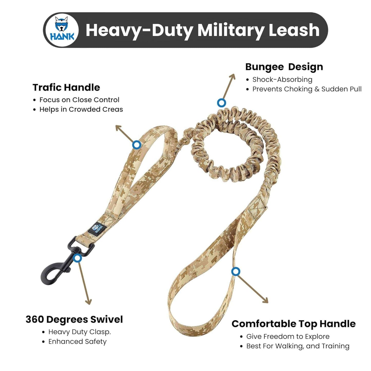 Hank Military Dog Leash