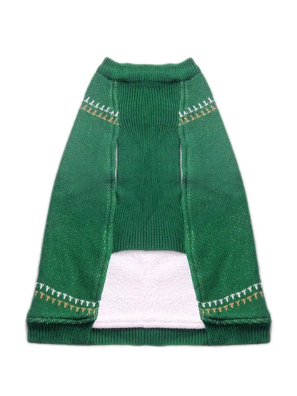 Petsnugs Green Reindeer Dog Sweater Suitable For Dogs And Cat