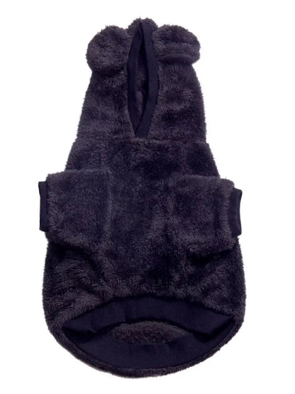 Dark Grey Fury Dog Sweater