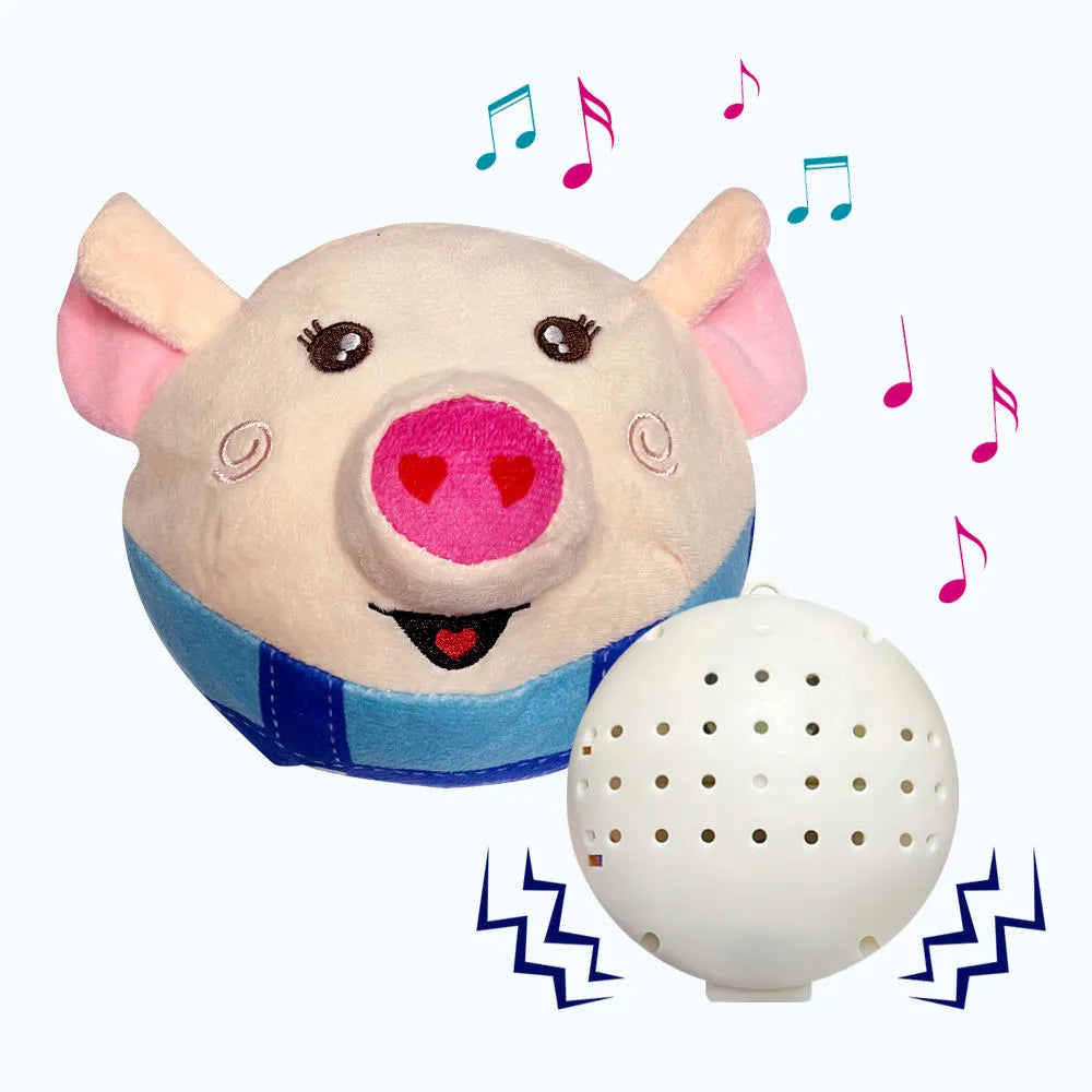 Electric Bouncing Pig Plush Toy for Dogs & Cats – USB Rechargeable Interactive Pet Toy