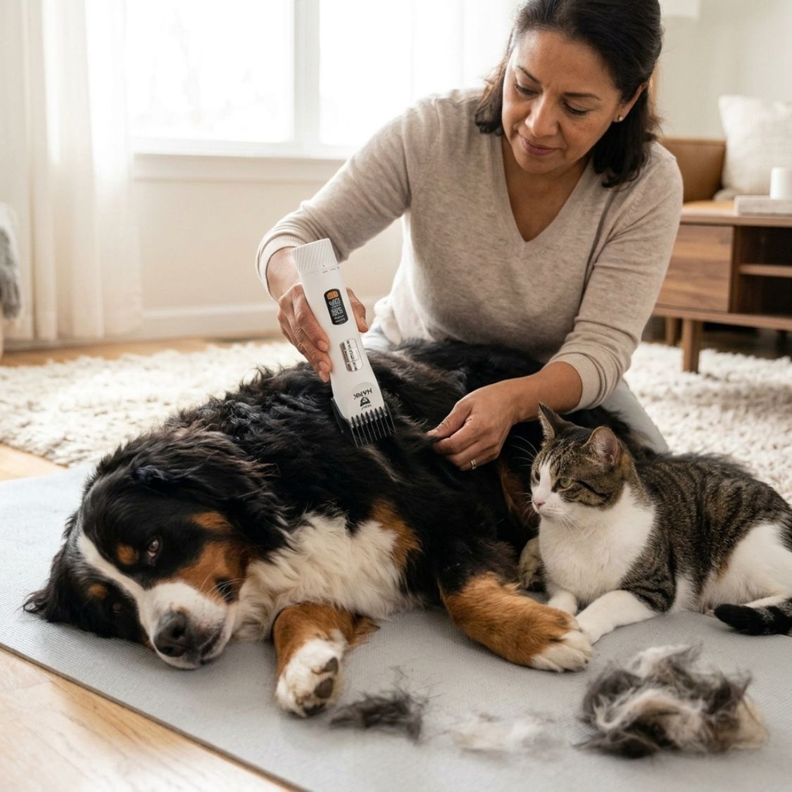 HANK Pet Hair Trimmer With LCD Display, Type C Charging | Suitable for All Breeds