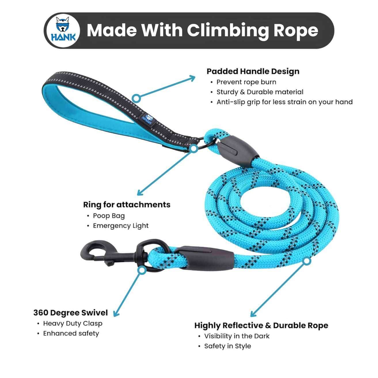 Dog Leash Blue