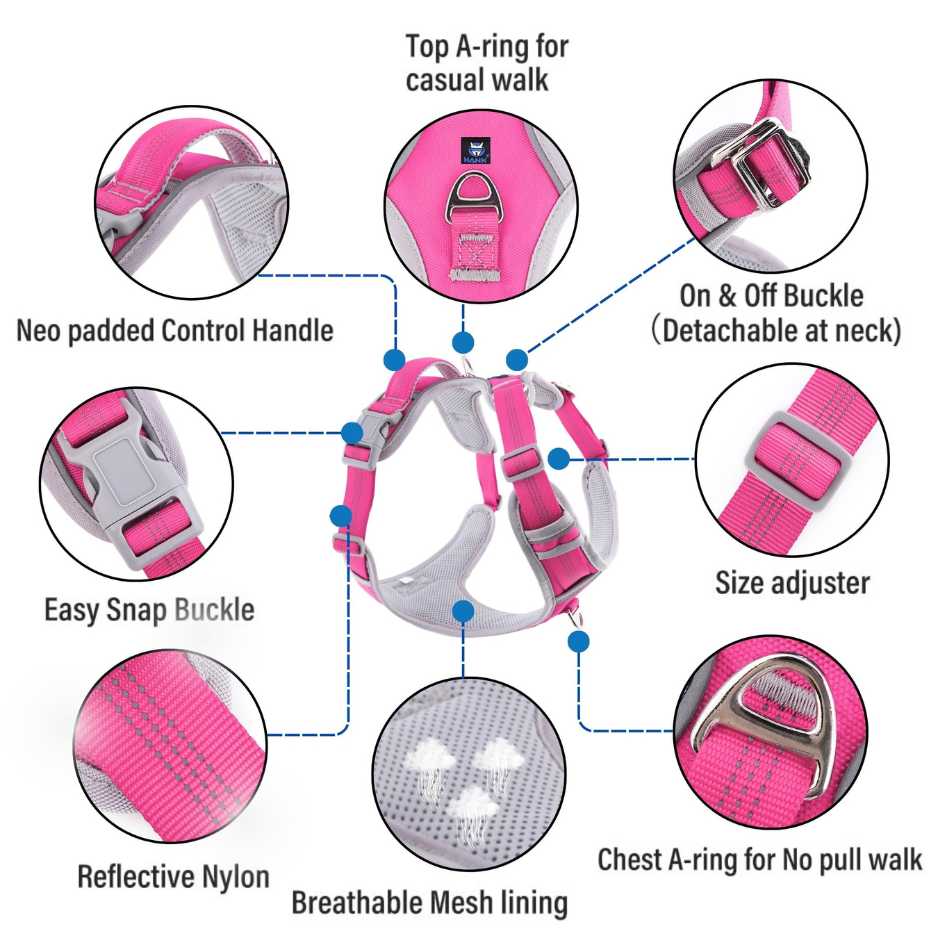 Dog harness belt