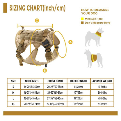 Dog Harness Size