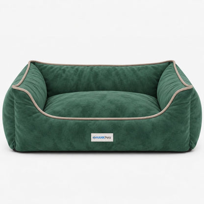HANK SoftNest Premium Dog Bed Anti Skid & Machine Washable(Green)