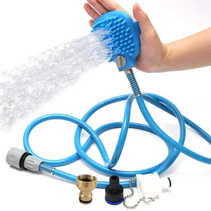 3-in-1 Pet Bathing Shower Sprayer & Grooming Brush | Dog & Cat Grooming