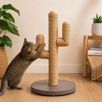 Desert Oasis Cactus Cat Scratcher – 30 Inch Sisal Post