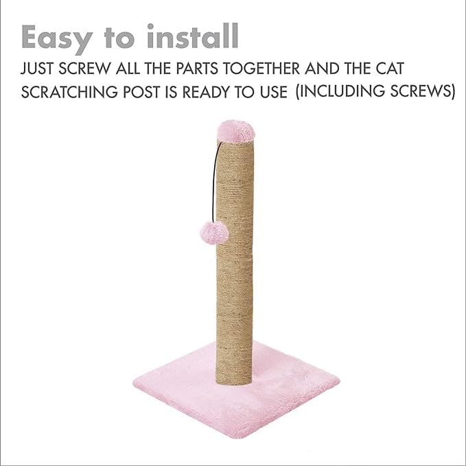 Cat Scratching Post Tree with Dangling Ball (16x16x16 in)