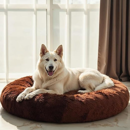 Round Donut Pet Bed for Cats and Dogs