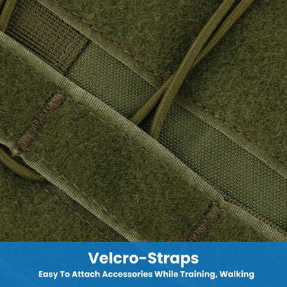 HANK Green Military Dog Harness - With Strong Front Metal Buckle