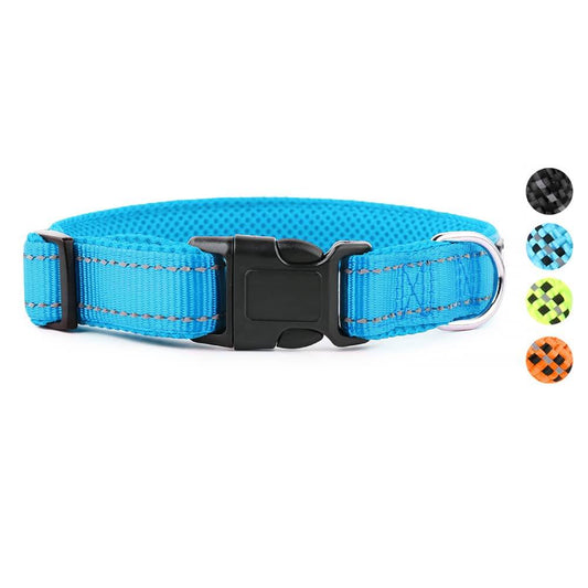 Cyan Blue Dog Collar Hank