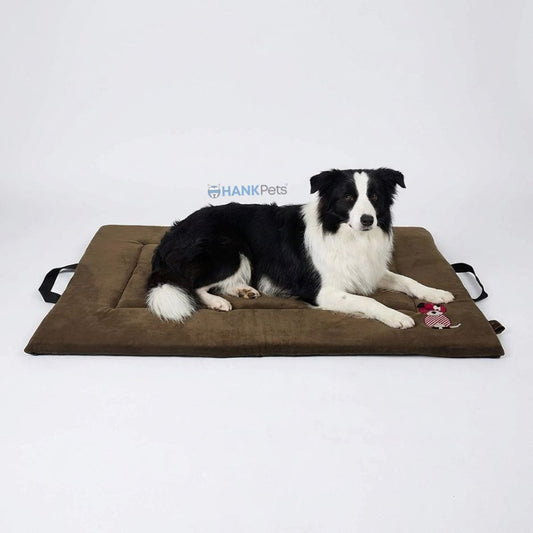 Premium Orthopedic Cooling Cat & Dog Mat, Joint Relief Bed | Mocha Brown