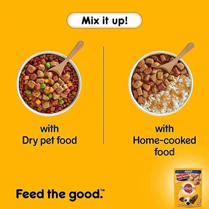 Pedigree Chicken and Liver Chunks in Gravy Adult Dog Wet Food