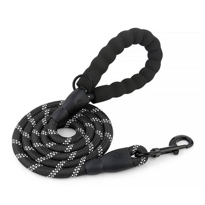 Hank Black Leash For Dog Small
