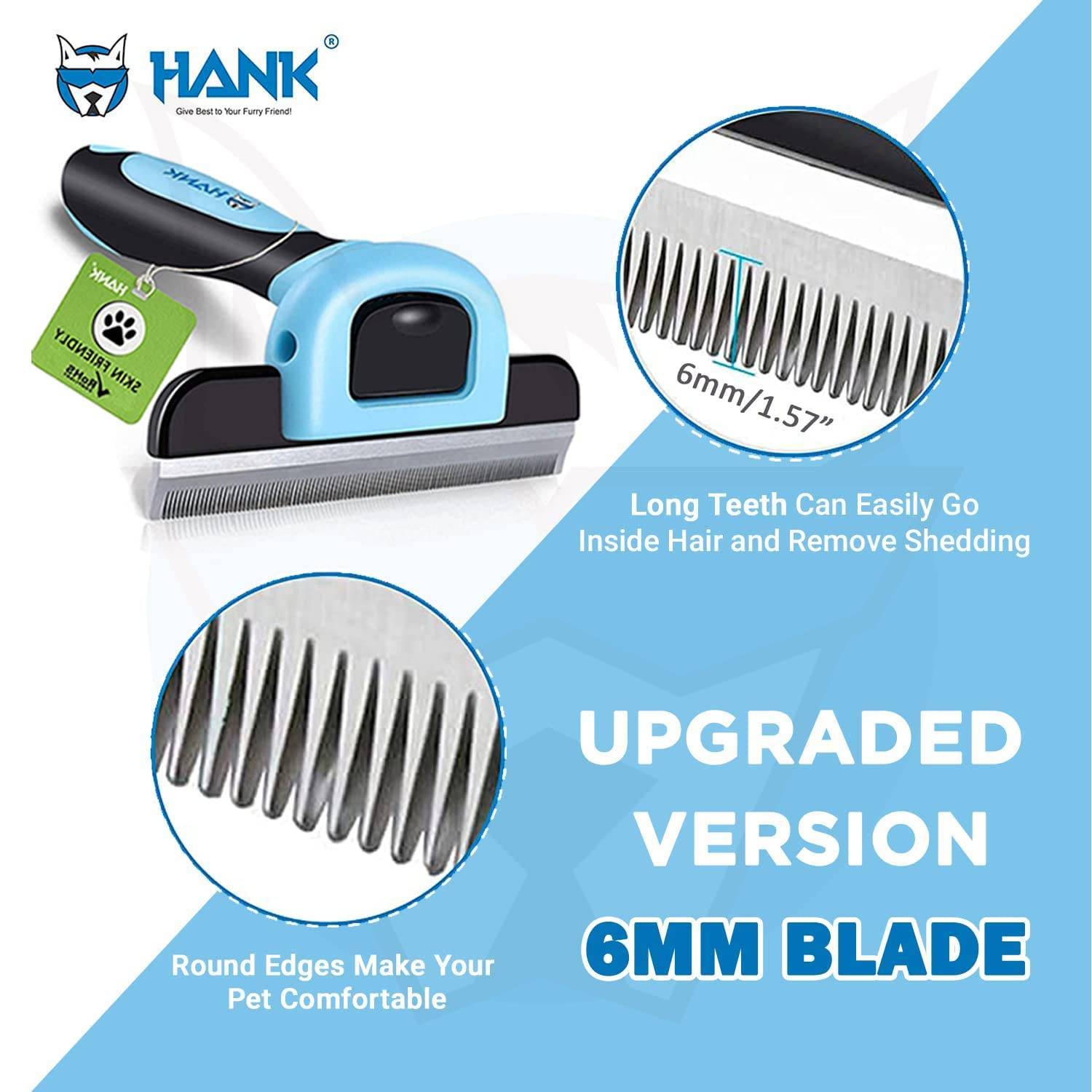 Hank pet Shedding Brush
