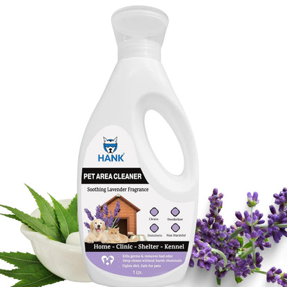HANK Pet Area Cleaner, Kennel Wash & Floor Cleaner | Safe, Non-Toxic 1L (Lavender)