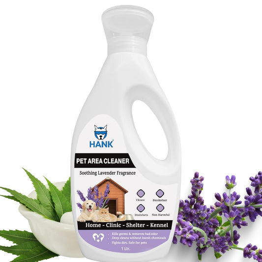 HANK Pet Area Cleaner, Kennel Wash & Floor Cleaner | Safe, Non-Toxic 1L (Lavender)