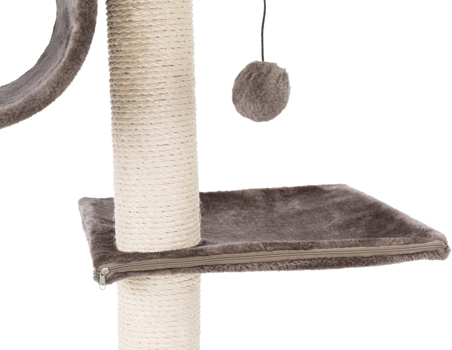 Trixie San Fernando Cat Tree with Hammock & Sisal Post – 106 cm, Grey