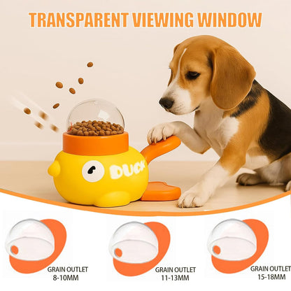 Interactive Pet Treat Dispenser Toy | Duck Shaped Slow Feeder