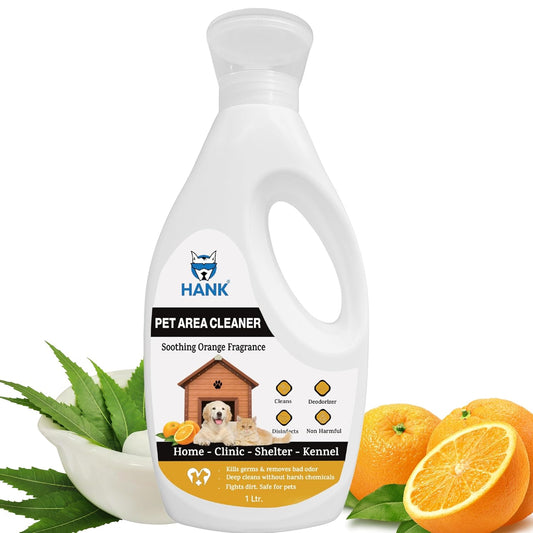 HANK Pet Area Cleaner, Kennel Wash & Floor Cleaner | Safe, Non-Toxic 1L (Orange)