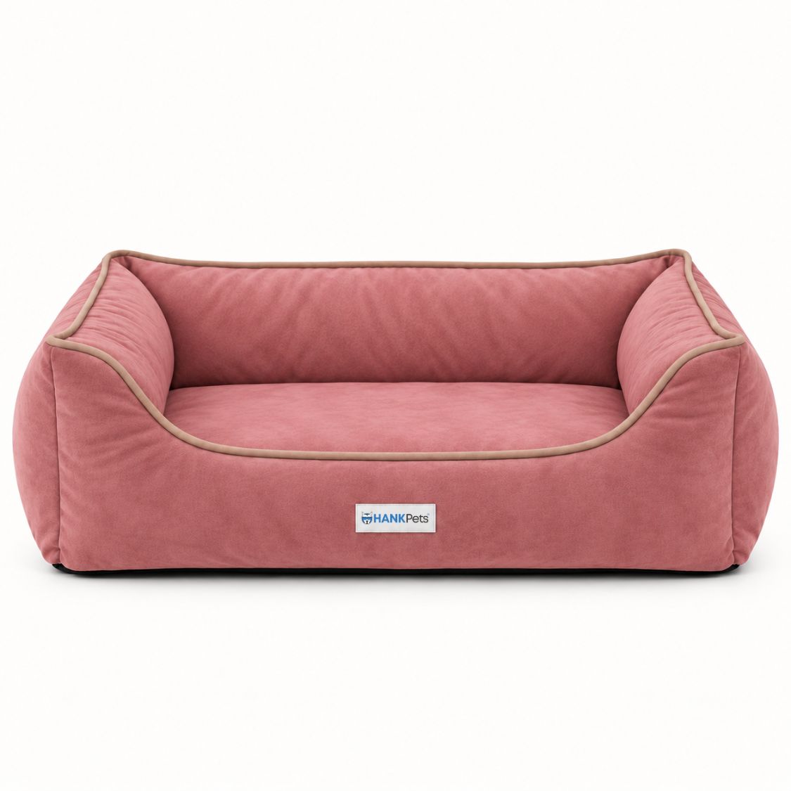 HANK SoftNest Premium Dog Bed Anti Skid & Machine Washable (Pink)