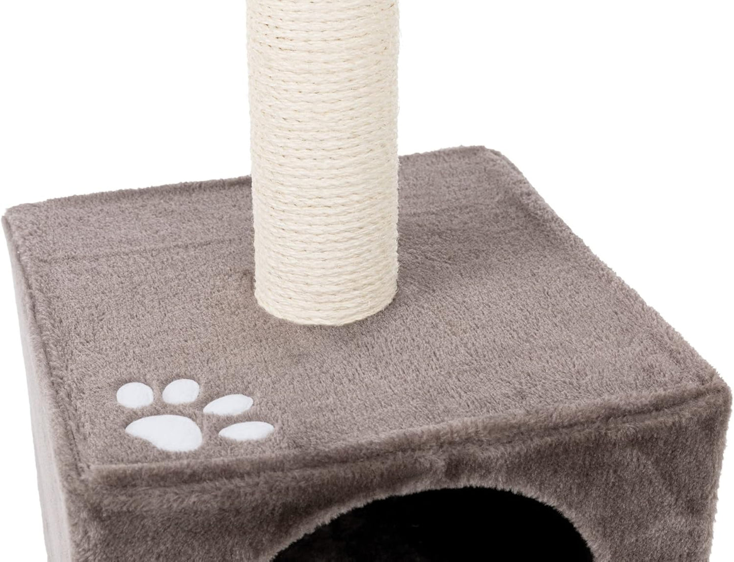 Trixie San Fernando Cat Tree with Hammock & Sisal Post – 106 cm, Grey