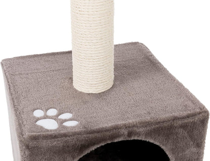 Trixie San Fernando Cat Tree with Hammock & Sisal Post – 106 cm, Grey