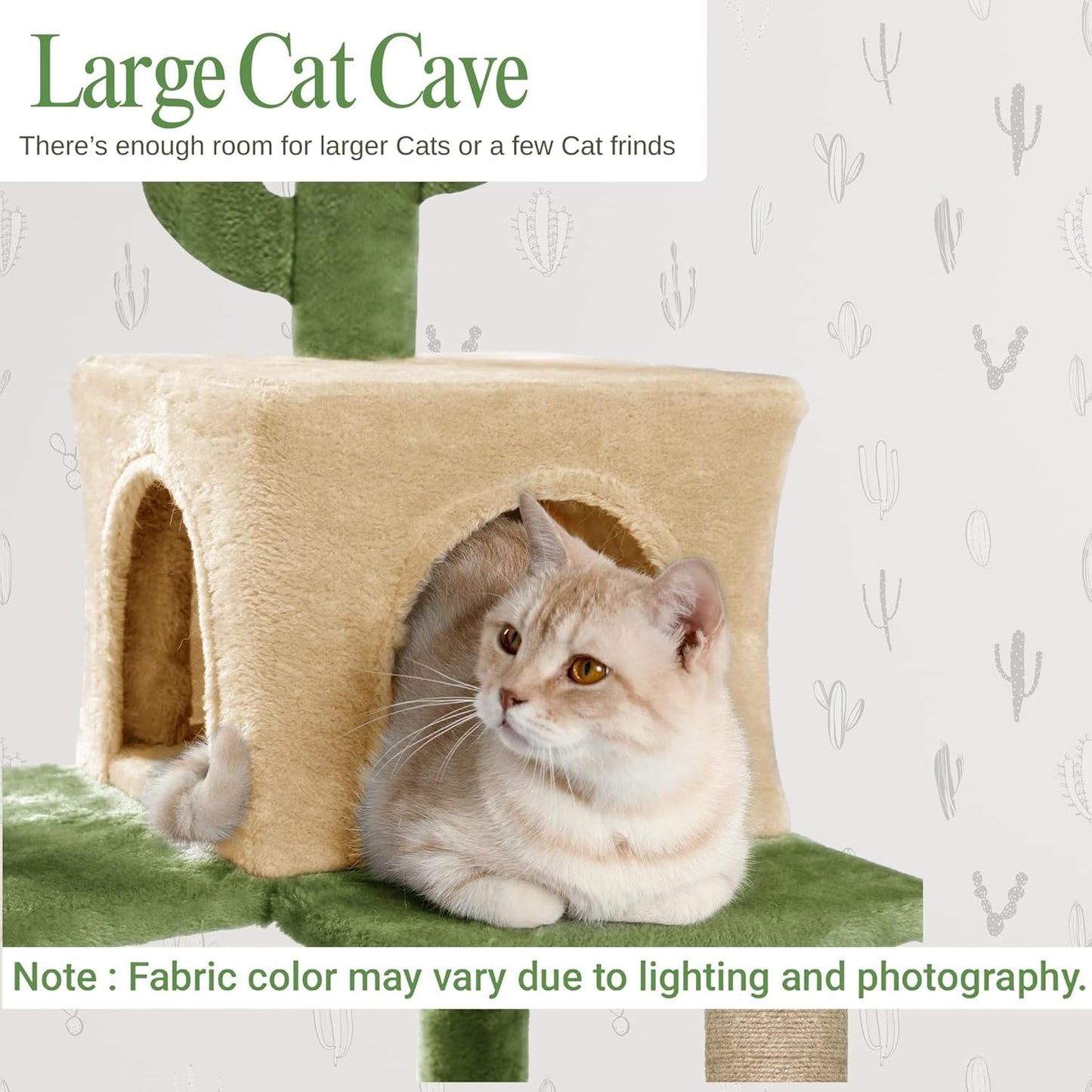 Condo Fur Fabric Activity Kitten Cat Tree | Hammock | Hanging Ball | Scratching Posts | Jute Rope (Height 55 Inch)