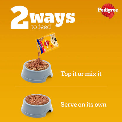 Pedigree Chicken And Liver Chunks In Gravy Adult Dog Wet Food