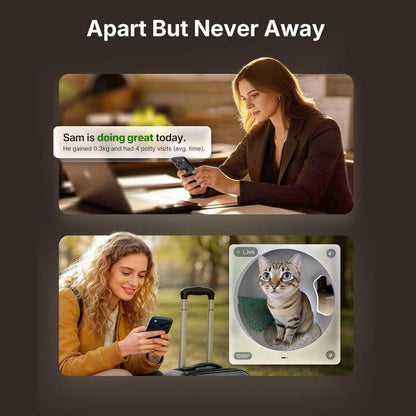 Automatic Cat Litter Box with AI Camera & Wide Angle Lens