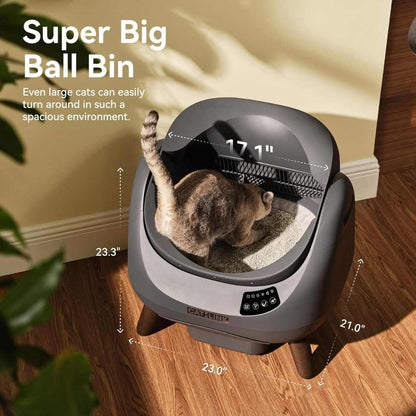 Automatic Self Cleaning Litter Box for Cats | WiFi, AI Monitoring, Multi Cat Household