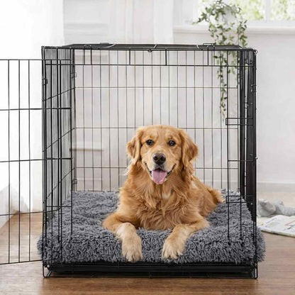 High Density Rebond Foam Pet Bed | Soft Washable Grey (Large)