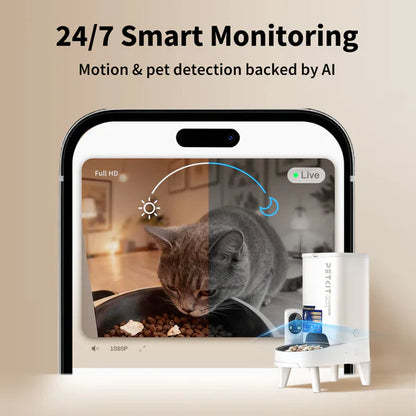 Automatic Pet Feeder With AI Camera | App Control Pet Food Dispenser