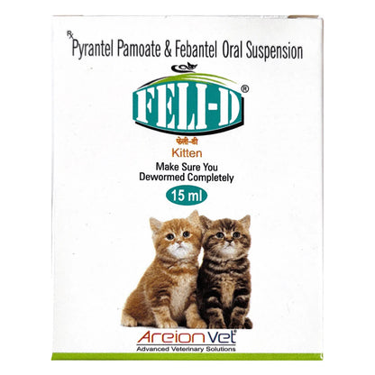 Areion Vet Feli D Kitten Deworming Suspension 15ml