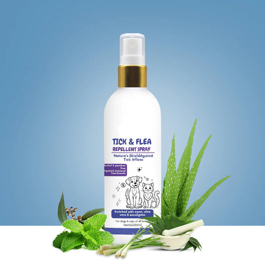 Pet Tick & Flea Repellent Spray for Cats & Dogs